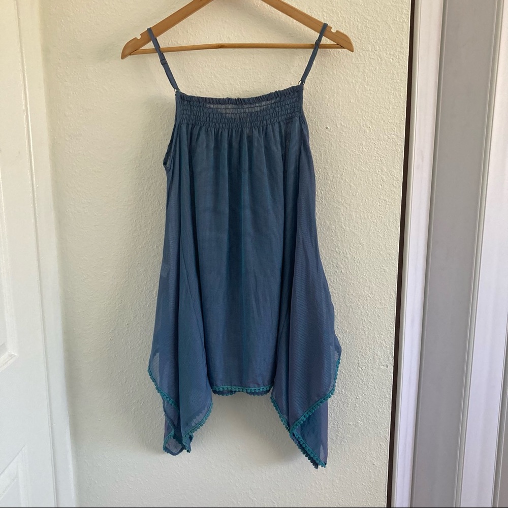 POINT Iridescent Asymmetrical Tunic Top Small - Picture 3 of 8